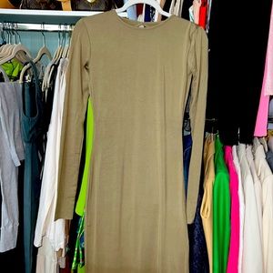 SKIMS smooth lounge Dress Khaki or Gunmetal